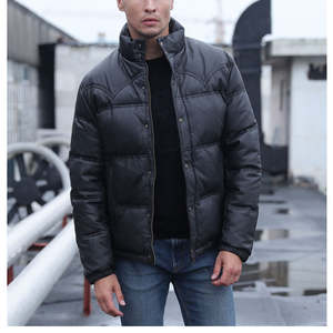 Custom Fashion Style Men's Warm Waterproof Puffer Jacket Wholesale Winter Streetwear <b>Quilted</b> Jacket - Product Image 1