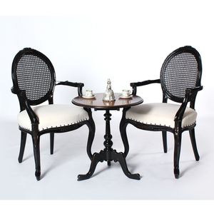 Sillas de Restaurante con Número de Serie 1701, Hechas de Madera y Ratán con Asientos de Espuma Suave - Product Image 1