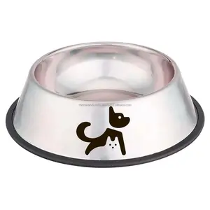 Handmade Direct Factory Rate Metal Dog And Cat Bowls Latest Metal Pet Cat Bowls Indian Supplier with Logo