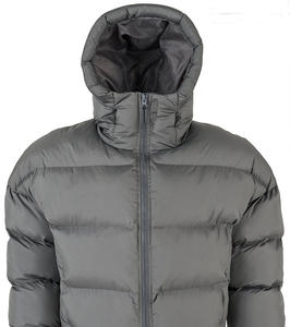 Blouson matelassé en toile pour homme, léger, chaud, respirant, avec doublure en bambou, tailles et couleurs personnalisables, logo frontal pour les détaillants - Product Image 4