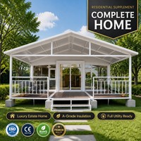 Mini-maison préfabriquée compacte avec cuisine et salle de bain pour l'aménagement de jardin