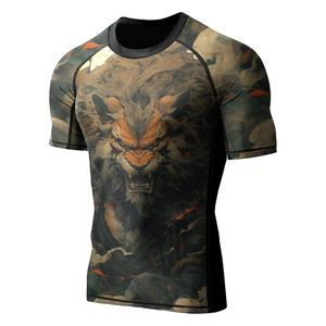 Men's Rash Guard Shirts Super Lightweight Fabric, <b>BJJ</b> Rash Guards for Men Long Sleeve Sublimated <b>Bjj</b> <b>Rashguard</b> - Product Image 1