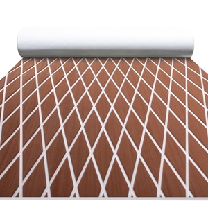 Gmart Tapis de pont de <span class=keywords><strong>bateau</strong></span> moderne en mousse adhésive 3M, installation par clic, EVA marin, résistant à l'humidité, double rainure, garantie 5 ans, revêtement de sol pour yacht - Product Image 1