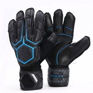 Guantes de Portero de Fútbol Profesional de Cuero, Transpirables, Ajustables, Diseño Antideslizante para Uso en Exteriores - Product Image 2