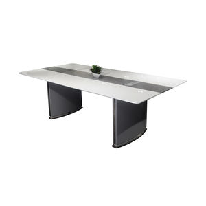 Commercial Modular Wood Veneer <b>Office</b> Conference <b>Table</b> Modern Minimalist 4 6 8 Seater Meeting <b>Table</b> For Business Schools Hotels - Product Image 1