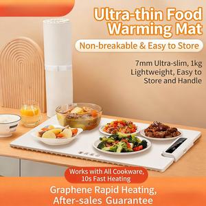 <b>Silicone</b> Foldable Large Capacity Food Warm Food Tray <b>Silicone</b> Dish Tray for Home & Hotel Dining Tables - Product Image 5