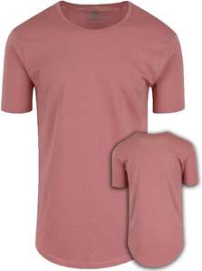 T-shirt décontracté à manches courtes en tricot à coupe droite pour homme, personnalisable, style hip-hop, hipster, avec impression avant/arrière - Product Image 2