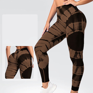 กางเกงโยคะผู้หญิงคุณภาพสูงรุ่นใหม่ ผ้าถักเอวกลาง แห้งเร็ว ระบายอากาศได้ดี กระชับรูปร่าง - Product Image 6