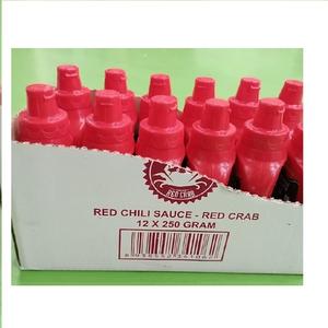 Salsa de chile rojo picante Halal y Kosher certificada, botella de PET de 250g, condimento con ajo, tomate, sal, caja de azúcar, embalaje - Product Image 3