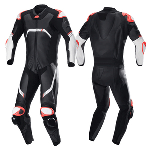 New Custom Logo High Quality New Design Motorcycle Racing <b>One</b> Piece Leather Suit Custom Made Motorbike Leather Racing Suit - Product Image 1