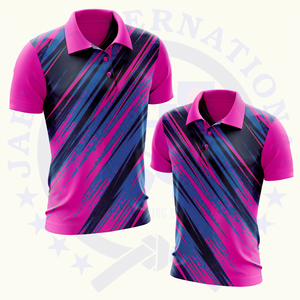 Polo de manga corta con estampado liso para hombre, personalizable, 100% algodón, poliéster, ajuste Regular, tejido de punto - Product Image 3