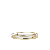 Plateau de rangement rond en laiton doré de luxe avec pieds, plateau décoratif pour la maison, accessoire de table, organisateur de bijoux, de parfums et de cosmétiques