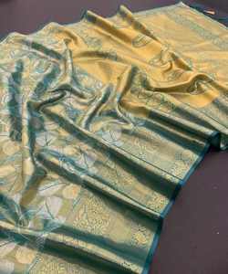 ส่าหรีแต่งงานสำหรับผู้หญิงเสื้อลูกไม้ผ้าออร์แกนซ่ากำมะหยี่ลำดับและราคาถูก - Product Image 6