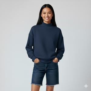 Sudaderas de Cuello Alto para Mujer al por Mayor, Estilo Fraternidad Griega Theta Chi, Otoño/Invierno, con Logotipo Frontal Personalizado - Product Image 6