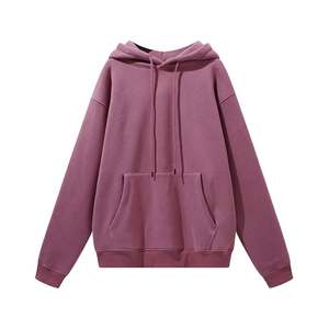 Sweat à capuche personnalisable en coton 500 g/m² Broderie surdimensionnée avec logo Sweat à capuche doublé d'hiver avec impression vierge - Product Image 6