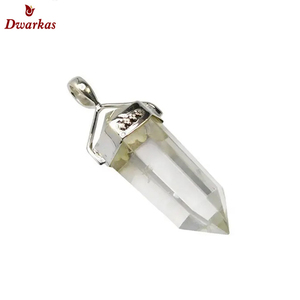 Solide 925 Sterling Silver Fine Jewelry Vert Aventurine Multi-Gemstone Crayon Pendentif Prix d'usine sain pour Charms & Cadeaux - Product Image 6