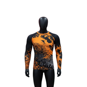 Rashguards de MMA de Manga Larga de Secado Rápido, Ecológicos y de Alta Calidad para Hombre, Opciones Personalizables, Transpirables, de Poliéster/Nailon - Product Image 1
