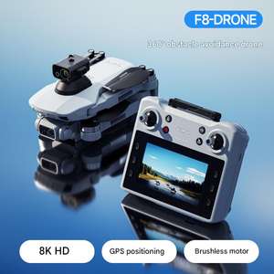 โดรน4DRC หลีกเลี่ยงสิ่งกีดขวาง F8พร้อมรีโมทควบคุมหน้าจอ LCD ตำแหน่ง GPS วิดีโอ2K QHD บินได้นาน21-30นาที - Product Image 4