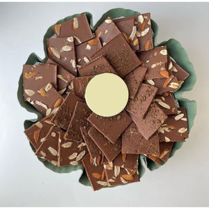 Bol à chocolat en métal blanc de la meilleure qualité plateau de chocolat de table d'hôtel écologique porte-bonbons décoratif élégant pour la maison - Product Image 5