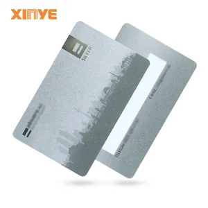 PVC t557 rfid card RFID smart chip argento tessera/tessera membro/carta vip