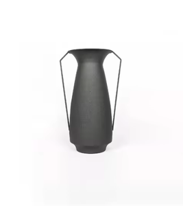 Florero de Metal de diseño moderno de alta calidad para la decoración interior de la sala de estar del hogar Floreros MOQ bajos de Venta caliente - Product Image 1