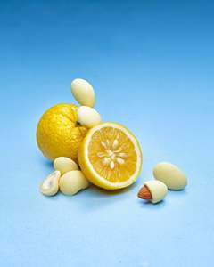 Dragées de chocolat en gros directement du fabricant HALAL de haute qualité 150G, amandes et noix de cajou enrobées de Yuzu, bonbons, snacks, OEM - Product Image 3