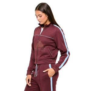 Survêtement d'entraînement léger pour femmes 100% Polyester imprimé Logo de broderie personnalisé séchage rapide respirant tenue quotidienne Gym Yoga - Product Image 2