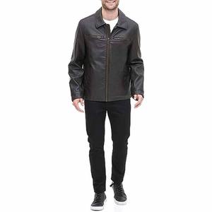 Men Winter Men's <b>Leather</b> <b>Jacket</b> Fashion Collar <b>Leather</b> <b>Long</b> Sleeve Hoodless Casual Outwear <b>Leather</b> <b>Jackets</b> for Men - Product Image 2