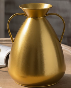 Vase en métal artisanal nordique haut de gamme Acube Industries, blanc vieilli - Élégance simple pour mariage, pendaison de crémaillère - Product Image 5