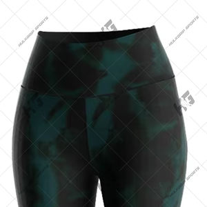 Leggings de yoga solides à taille élastique pour femmes-Pantalon d'entraînement respirant à séchage rapide pour femmes - Product Image 3