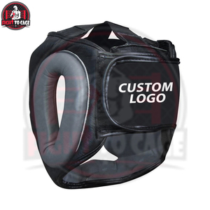 Bon fournisseur, service OEM ODM, protège-tête de boxe en cuir PU léger, écologique, de haute qualité, confortable, grande bouche - Product Image 3