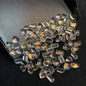 Piedra Lunar Arcoíris de Madagascar Natural, Corte Mixto, Gema Suelta de 3-5 mm, Piedra Lunar Multifuego para Joyería - Product Image 2