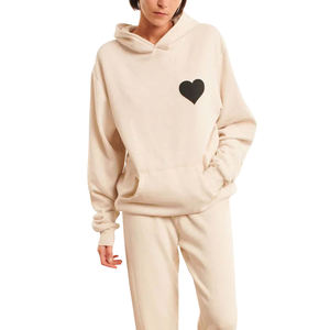 Sudadera con capucha bordada transpirable personalizada para mujer, nueva ropa de invierno elegante con logotipo frontal, servicio OEM - Product Image 1