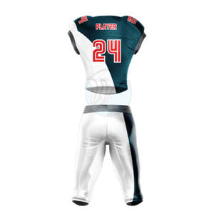 Conjuntos de uniformes de fútbol americano para hombres 100% poliéster transpirable de talla grande camisas y pantalones cortos de manga corta XL para adultos - Product Image 2