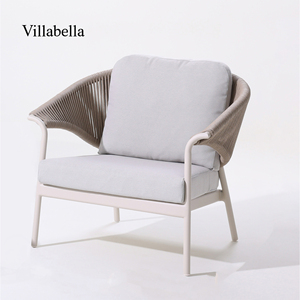 Sofá de Jardín de Aluminio para Todo Clima, Muebles de Cuerda para Exteriores, Conjunto de Sofá Moderno y Lujoso para Balcón, Hotel o Villa - Product Image 3