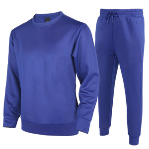 Wholesale Custom Cotton Sweat Suits Plain Comfortable Breathable Hip Hop Men's Customized OEM tracksuit for man 100% cotton - Product Image 1