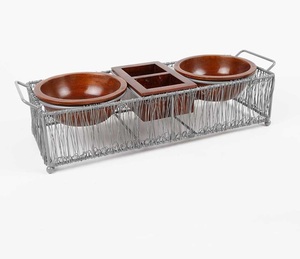 Cuenco de hierro de diseño fantástico con soporte de metal, forma redonda, tamaño personalizado, aperitivos, fechas, cuenco para uso doméstico en hoteles - Product Image 6