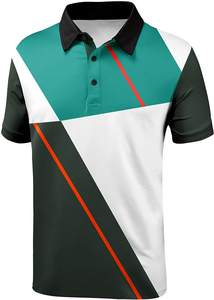 Vente en gros séchage rapide conçu sur mesure ODM approvisionnement 100% coton sergé à manches courtes hommes pour polos pour chemises de golf - Product Image 5