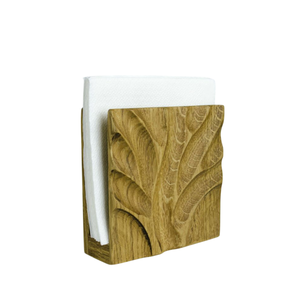 Distributeur de serviettes de table élégant et moderne en bois massif de qualité supérieure, accessoire de table pour table à manger et cuisine pour mariages - Product Image 4