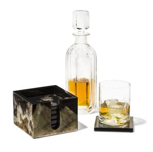 Sous-verres de table en corne de buffle naturelle, faits à la main, accessoires rustiques pour boissons, haute qualité - Product Image 6