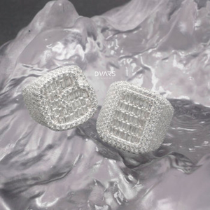 Bague de fiançailles, de mariage ou d'anniversaire pour homme en argent sterling 925, style hip-hop, avec moissanite VVS taille brillant, effet glacé, cadeau pour rappeur, or - Product Image 6