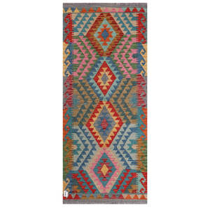 พรมกิลิม ไมมาณา อัฟกานิสถาน ขนาด 195 x 84 ซม. พรมปูพื้นและชุดพรม - Product Image 1