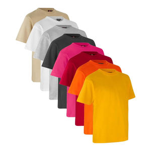 เสื้อยืดสำหรับทุกเพศผ้าฝ้ายโพลีเอสเตอร์ผสม180 GSM ชุดออกกำลังกายระบายความชื้นได้ดีผลิตแบรนด์ DTG ขายส่ง - Product Image 1