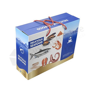 Caja de embalaje de alimentos congelados corrugado Fácil de montar y desempaquetar cajas Cajas completamente selladas para preservar la frescura - Product Image 6
