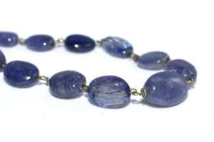 AAA Tanzanite Loose Gemstone Collier de perles fait à la main Décembre Birthstone Bijoux Cadeaux de Noël - Product Image 3