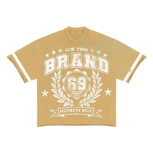 Ensemble Streetwear d'été 100% coton sur tout l'écran ensemble de t-shirts et de shorts de sueur pour hommes à bon prix - Product Image 3