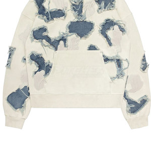 Sudadera con Capucha de Alta Calidad con Efecto Desgastado para Hombre, Diseño Holgado y Estilo Urbano - Product Image 5