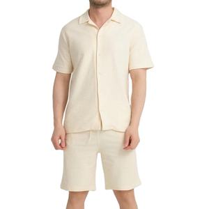 Latest <b>Design</b> <b>Men</b> Oversized Button <b>T</b> <b>Shirt</b> <b>Shorts</b> <b>Sets</b> 100% Cotton Fleece Breathable Clothing Manufacture <b>Men</b> <b>Short</b> <b>Sets</b> For <b>Men</b> - Product Image 1
