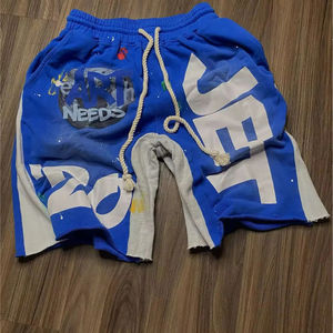 Pantalones Cortos Deportivos para Hombre, 100% Algodón, Estilo Urbano, Ecológicos, con Cordón Ajustable, Gruesos y Resistentes, Fabricante OEM - Product Image 2