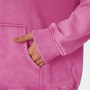 Sweats à capuche vintage surdimensionnés respirants pour femmes avec logo personnalisé, couleur et taille personnalisables - Prix de gros - Product Image 6